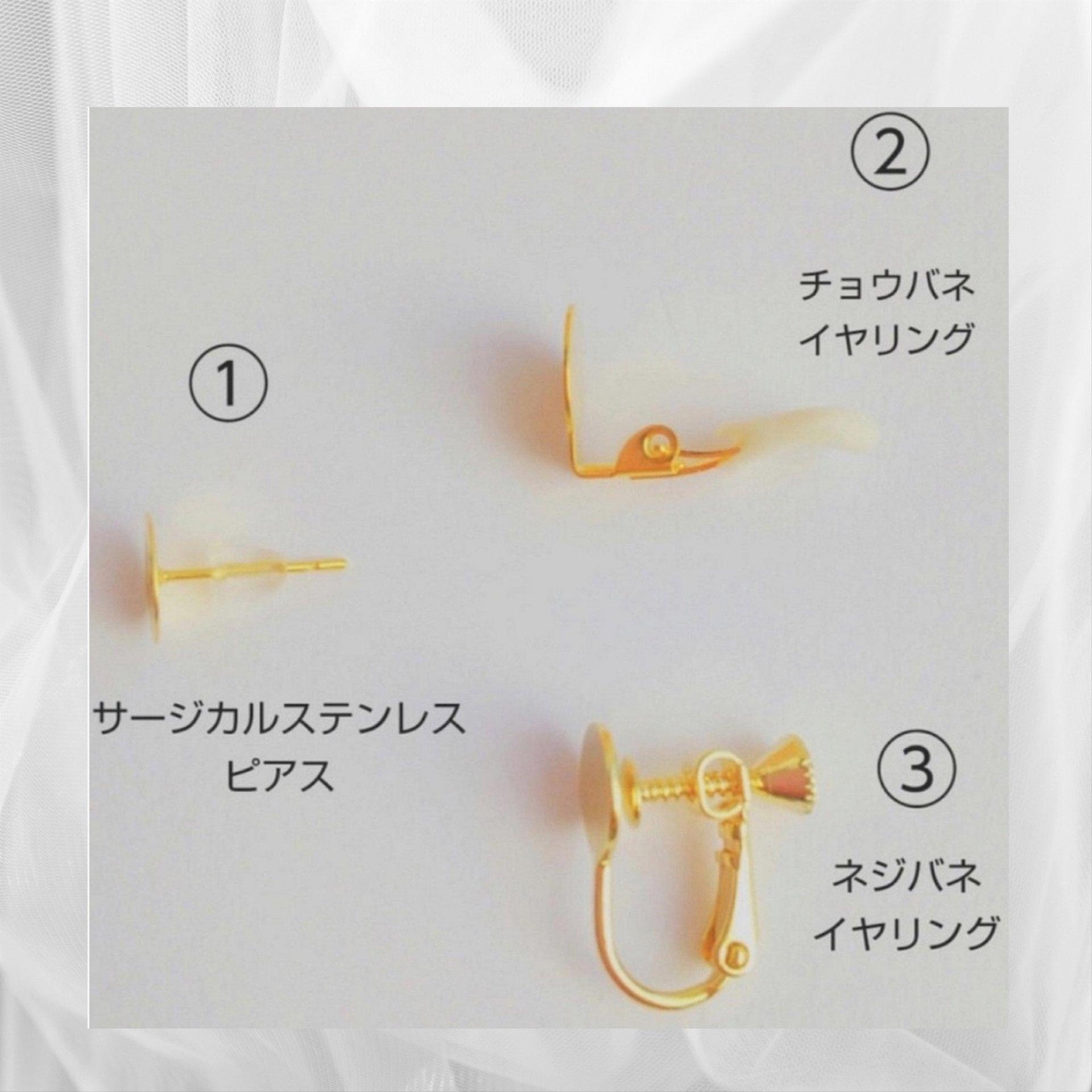 まあるい紫陽花|美濃焼タイル 2WAYピアス・イヤリング | 9枚目